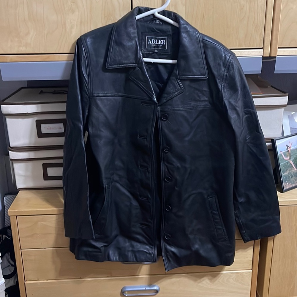 Adler collection leather jacket